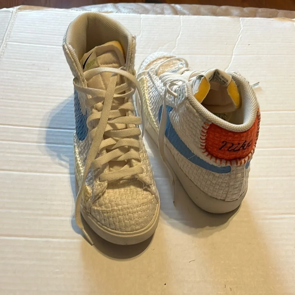 Nike blazer mid ‘ 77 next nature hemp shoes-size 8 women’s high top tennis shoes
